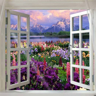 WIDOK PRZEZ OKNO/DRZWI